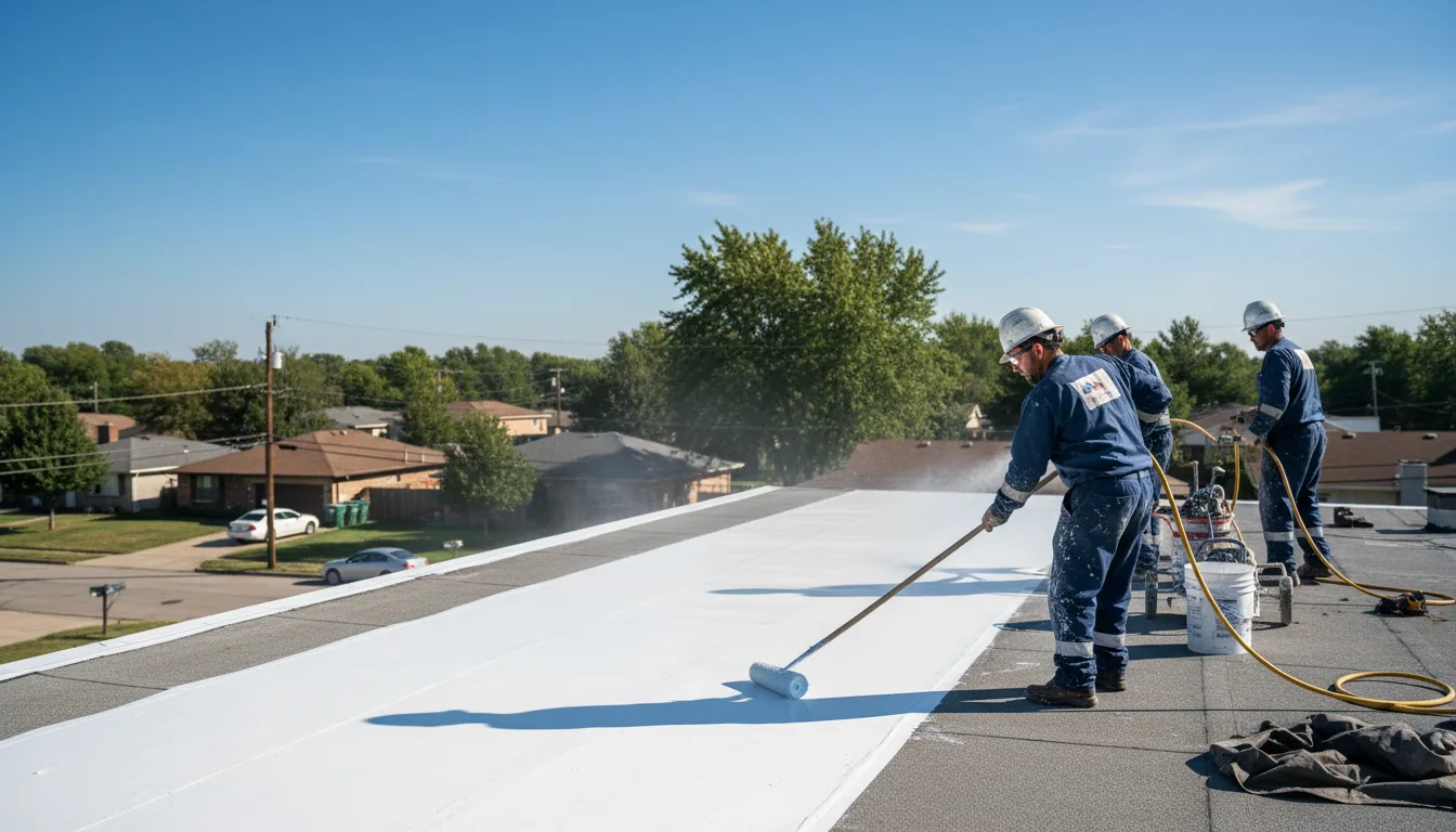 Commercial roof coating in Leesburg, VA near me